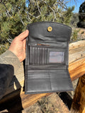 Pendleton and leather wallet