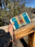 Pendleton and leather wallet
