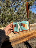 Pendleton and leather wallet