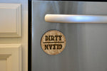 Cowhide Dishwasher Clean/Dirty magnet